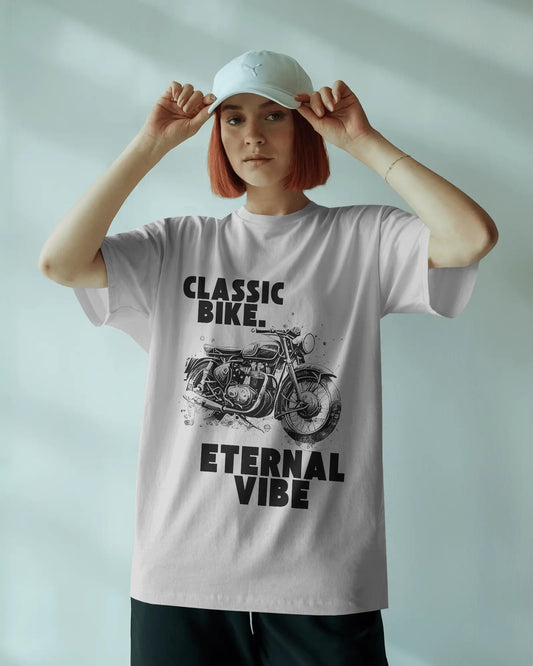 BIKE LOVER SPECIAL WHITE OVERSIZED T-SHIRT (Unisex)ESROVERSE – includes free shipping