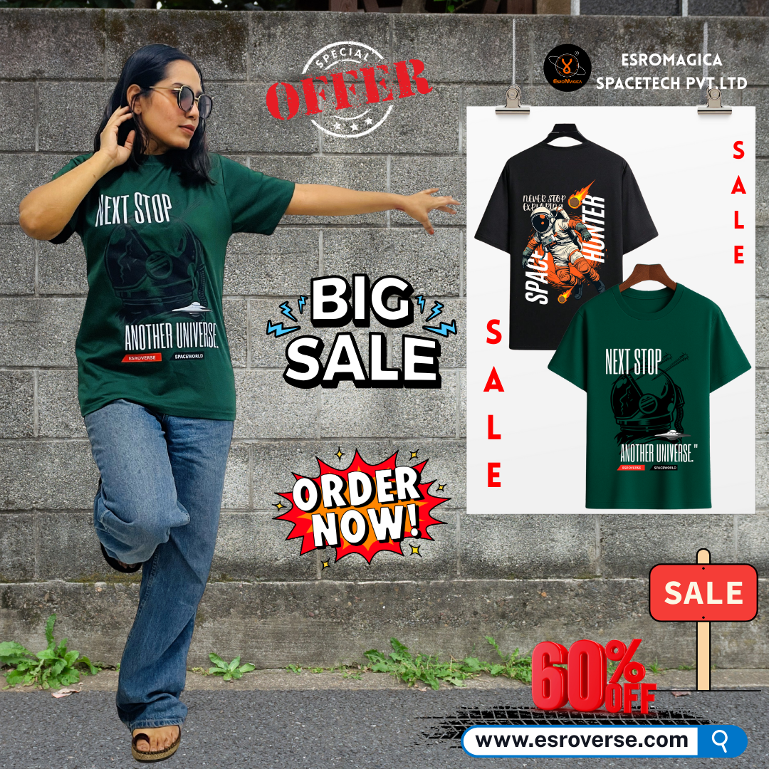 BIG SALE 60% OFF | ESROVERSE
FREE SHIPPING | 100% Cotton
unisex t-shirt