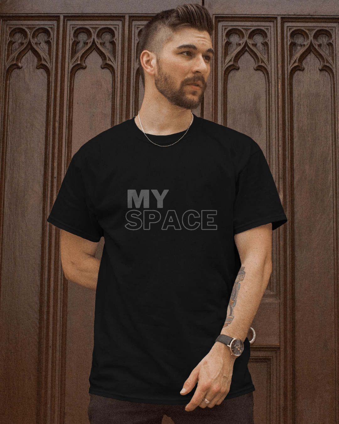My SPACE Half sleeves T-shirt - ESROVERSE, free shipping included Design T-shirt (Unisex)