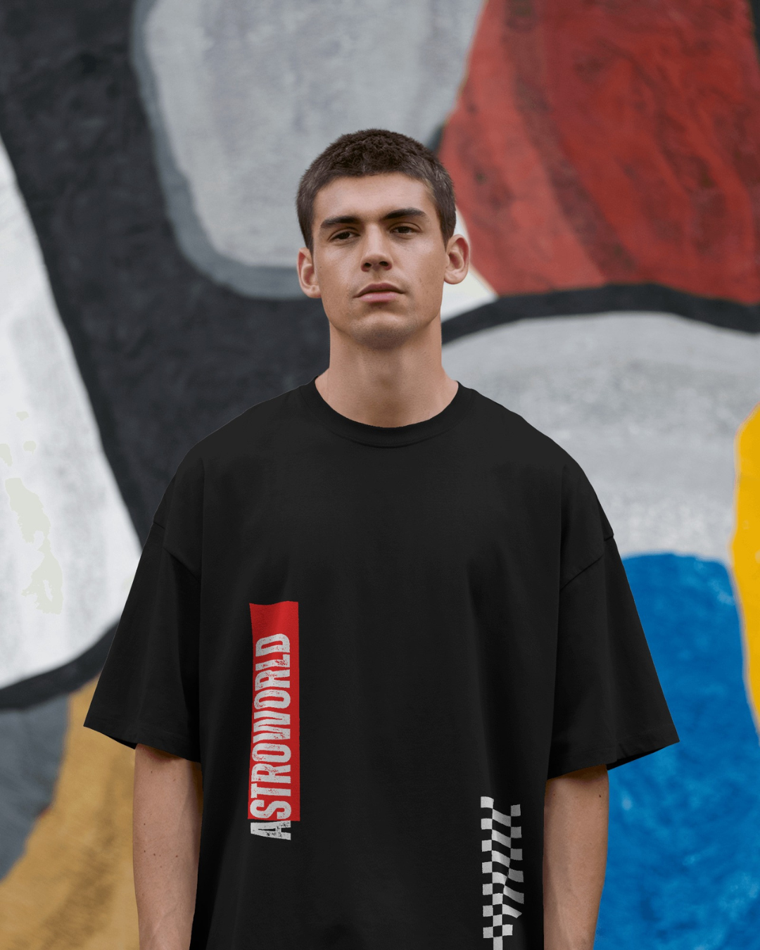 Astroworld oversized unisex astronaut t-shirt by ESROVERSE – includes free shipping, NASA, French terry cotton