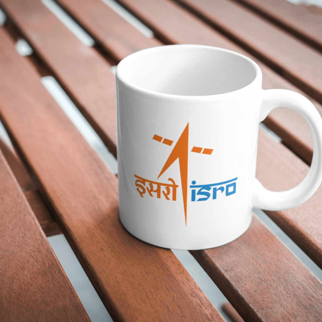 white mug with astronaut graphic – ESROVERSE, free shipping included