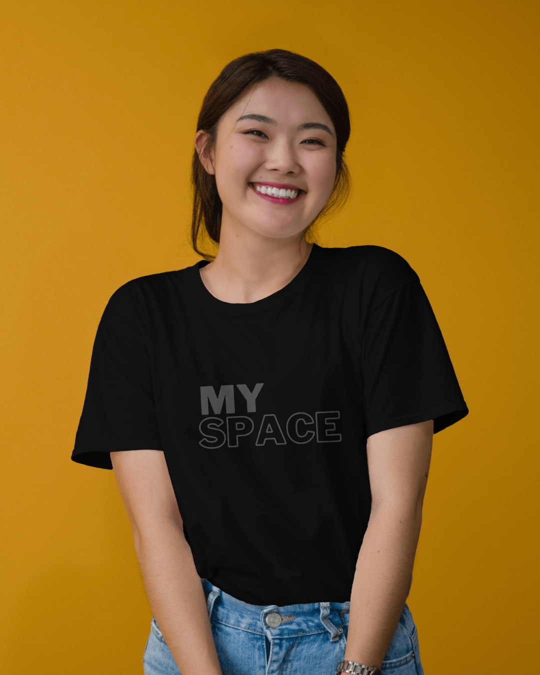 My SPACE Half sleeves T-shirt - ESROVERSE, free shipping included Design T-shirt (Unisex) NASA | ISRO | AMAZON | SPACE