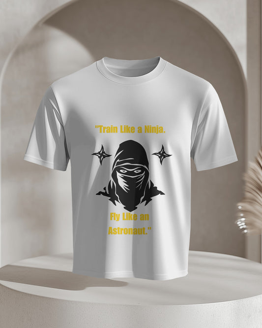 NINJA Astronaut theme half sleeves T-shirt - ESROVERSE, free shipping included Design T-shirt (Unisex)