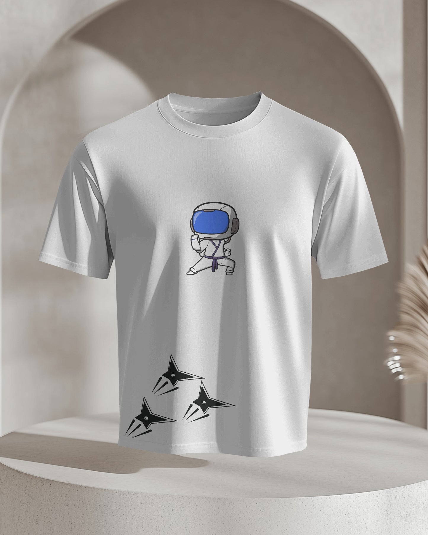 Ninja space suit white Half sleeves - ESROVERSE, free shipping included Design T-shirt (Unisex)