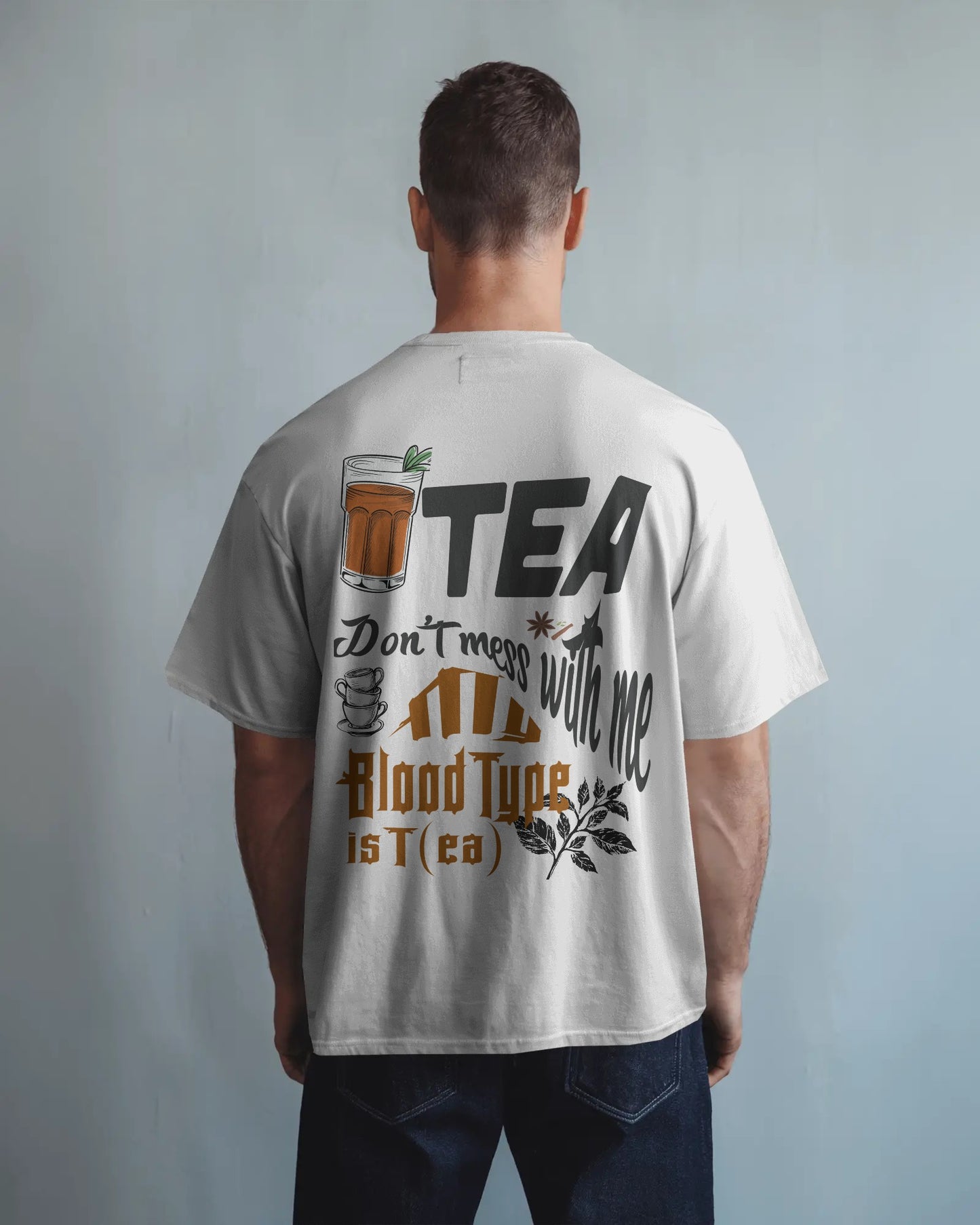 White oversized Tea Lover t-shirt by ESROVERSE – includes free shipping
Oversized T-shirt | White Color | Unisex | T-shirt | Unisex