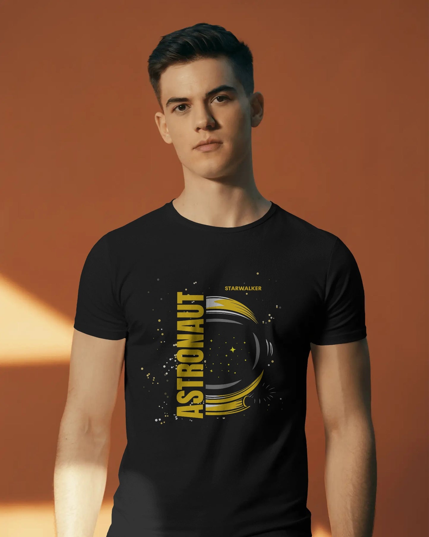 Astronaut T-shirt Half Sleeves - ESROVERSE, free shipping included Design T-shirt (Unisex) NASA | ISRO | AMAZON | SPACE
