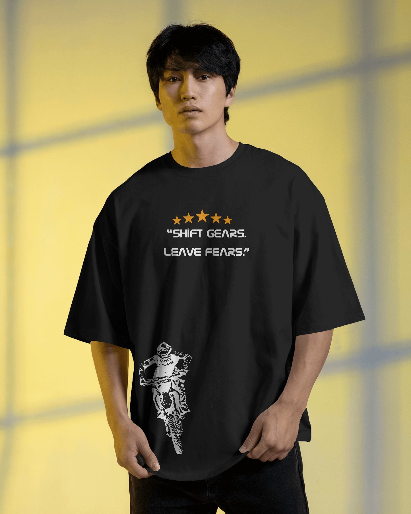 OVERSIZED RIDER T-Shirt black Color (Unisex)