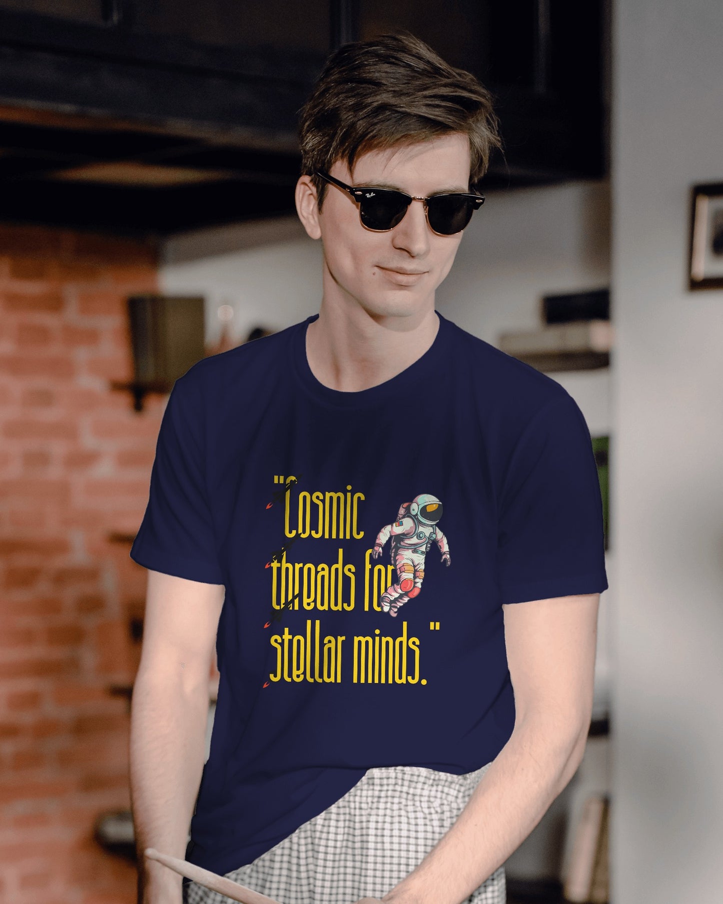 Cosmic T-shirt Half Sleeves T-shirt - ESROVERSE, free shipping included Design T-shirt (Unisex) NASA | ISRO | AMAZON | SPACE