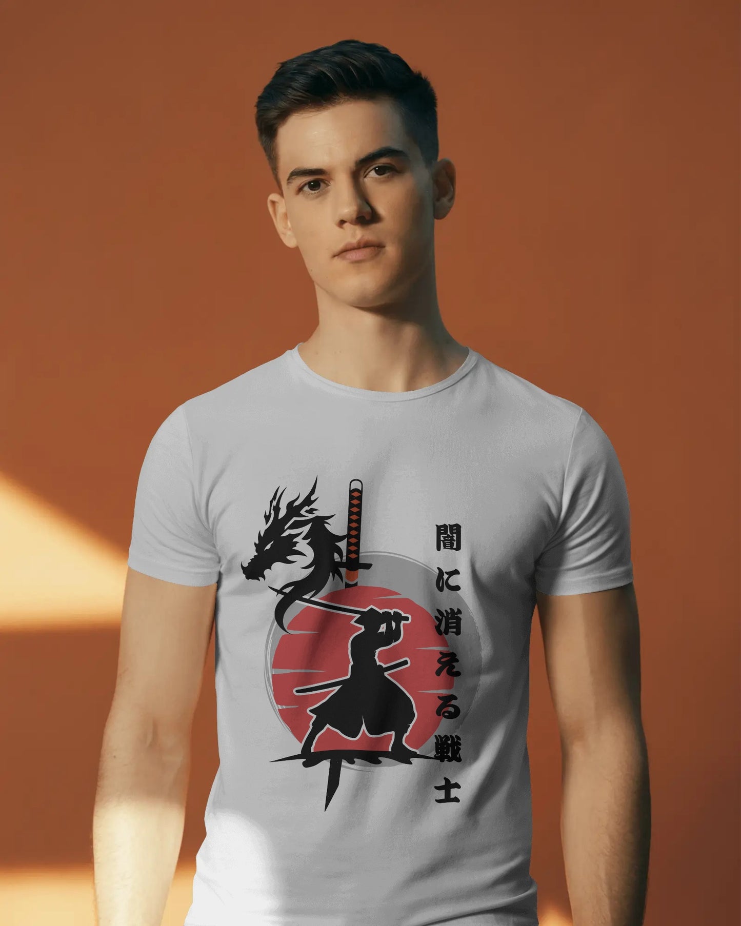 Casual Warrior Half Sleeves white T-shirt – ESROVERSE, free shipping included Design T-shirt (Unisex)