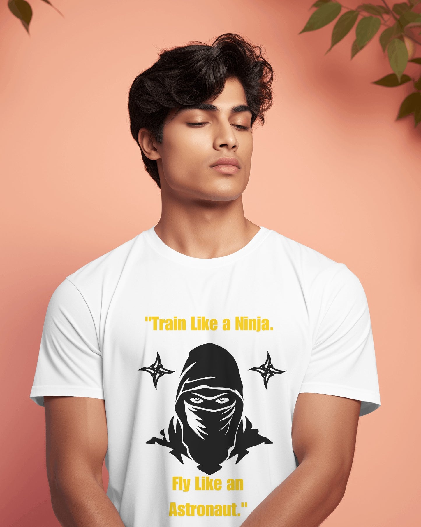 NINJA Astronaut theme half sleeves T-shirt - ESROVERSE, free shipping included Design T-shirt (Unisex)