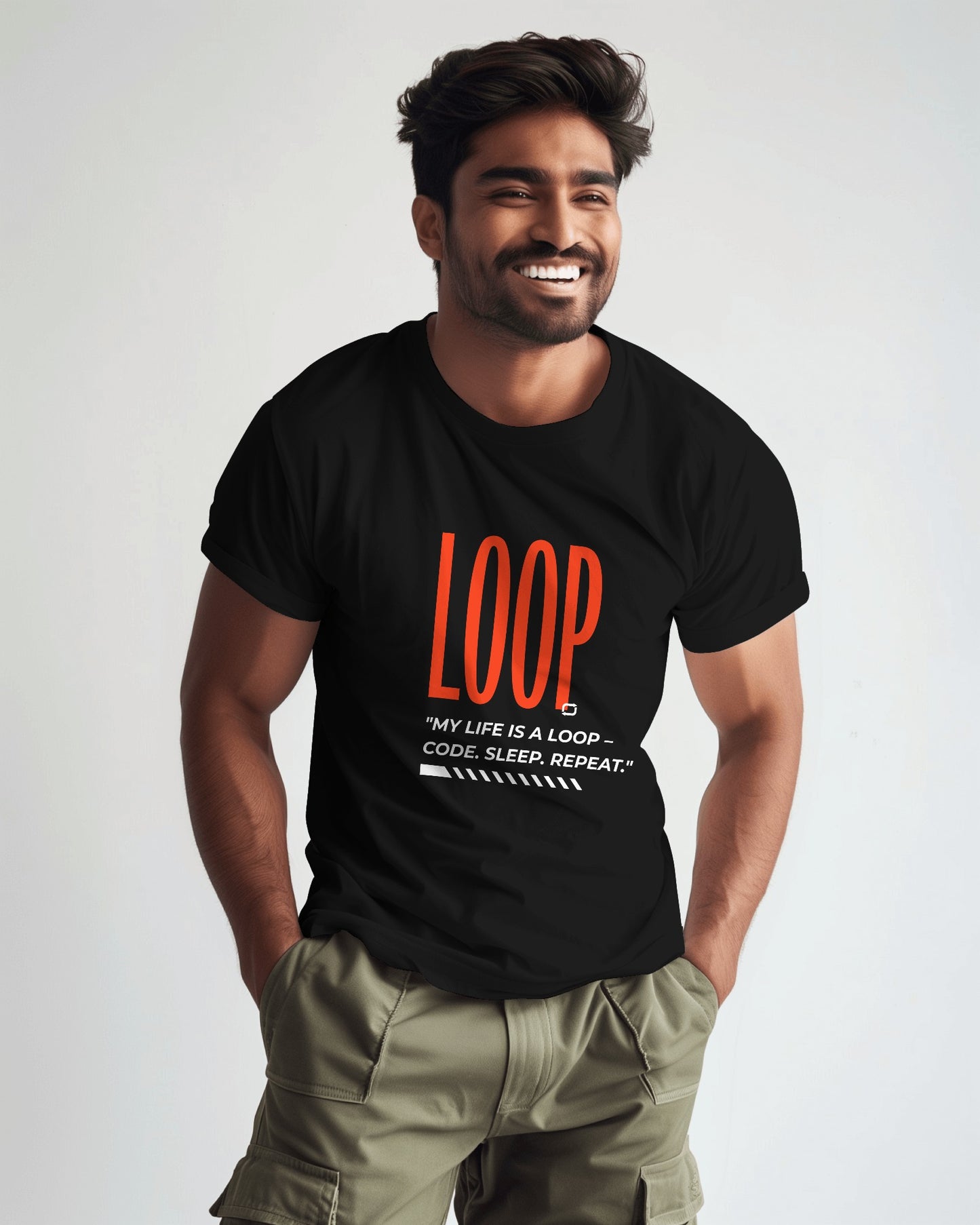 LOOP T-shirt Half Sleeves t shirt – ESROVERSE, free shipping included Design T-shirt (Unisex)