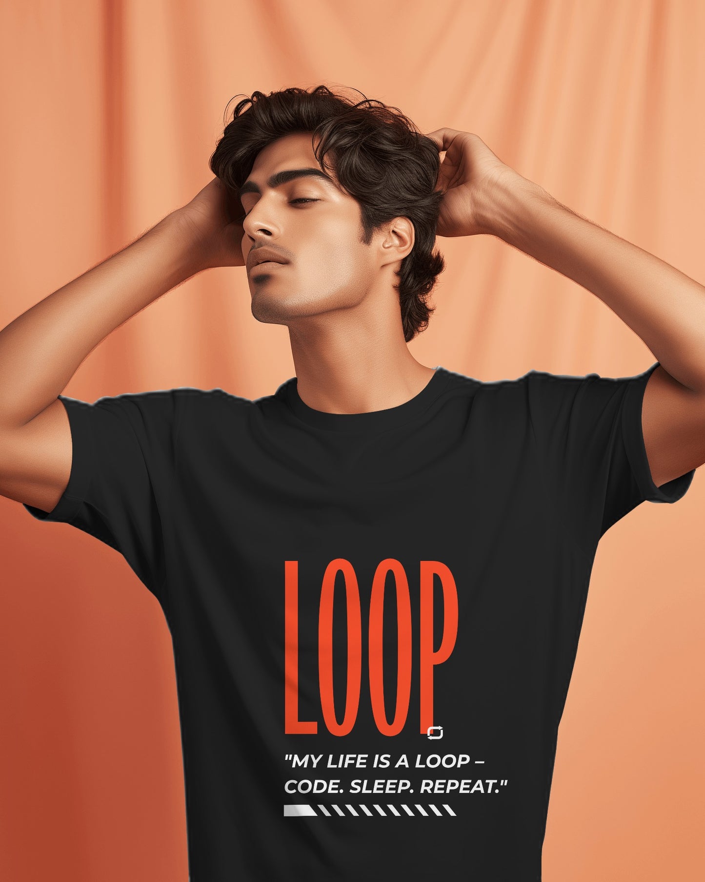 LOOP T-shirt Half Sleeves t shirt – ESROVERSE, free shipping included Design T-shirt (Unisex)