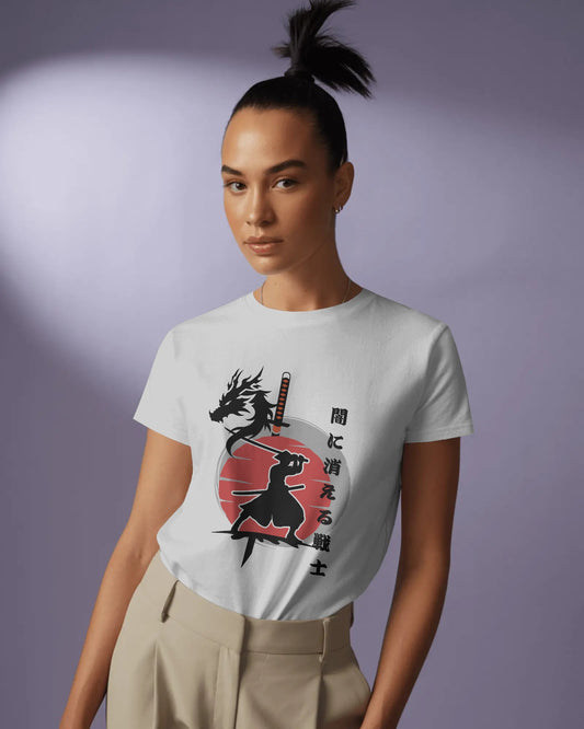 Casual Warrior Half Sleeves white T-shirt – ESROVERSE, free shipping included Design T-shirt (Unisex)