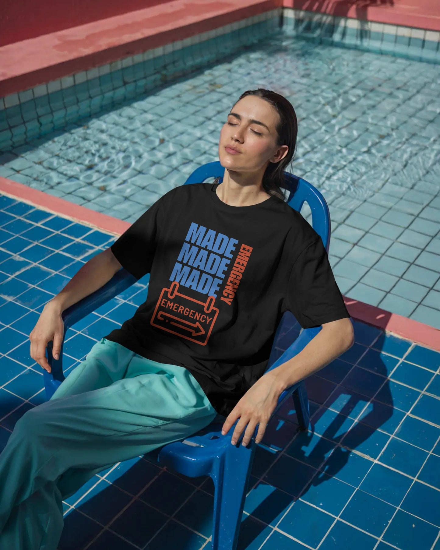Made Made Emergency Half Sleeves T-shirt (unisex)- ESROVERSE, free shipping included Design T-shirt (Unisex)