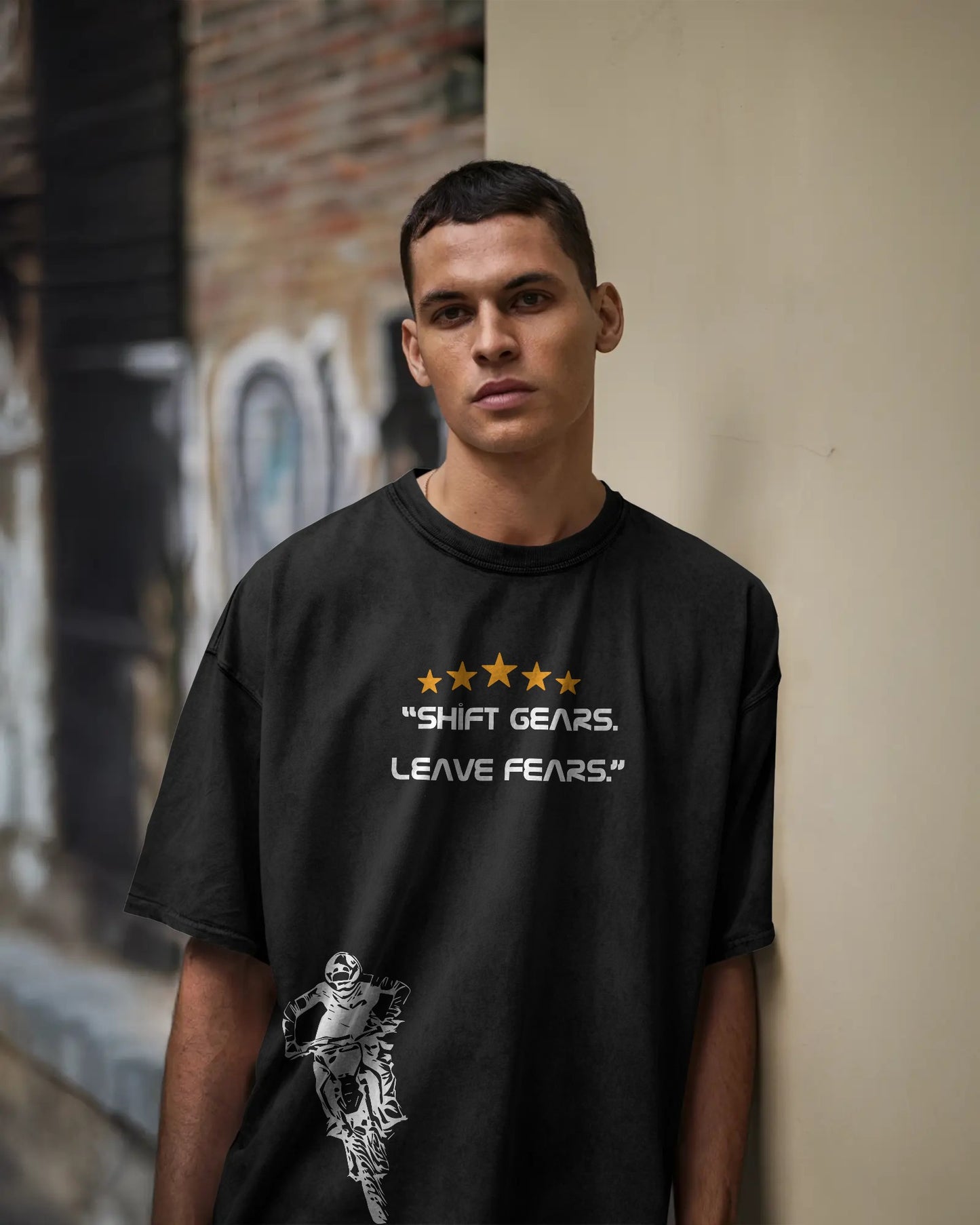 OVERSIZED RIDER T-Shirt black Color (Unisex)
