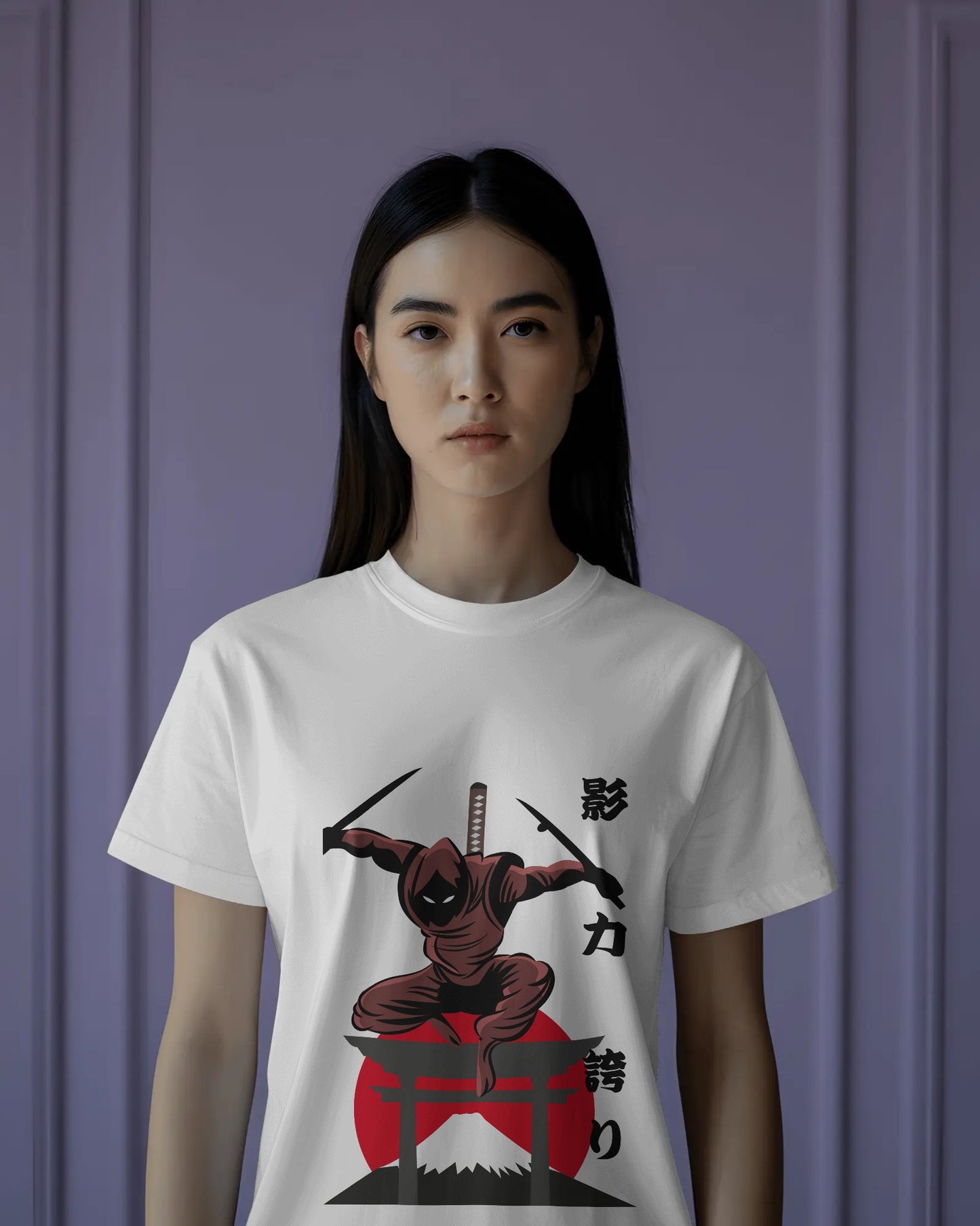 Casual Travelling NINJA Half Sleeves white t shirt
– ESROVERSE, free shipping included Design T-shirt (Unisex)