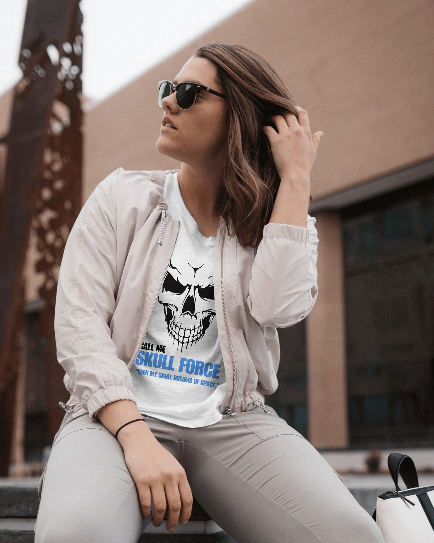 Skull Force Half sleeves T-shirt - ESROVERSE, free shipping included Design T-shirt (Unisex)