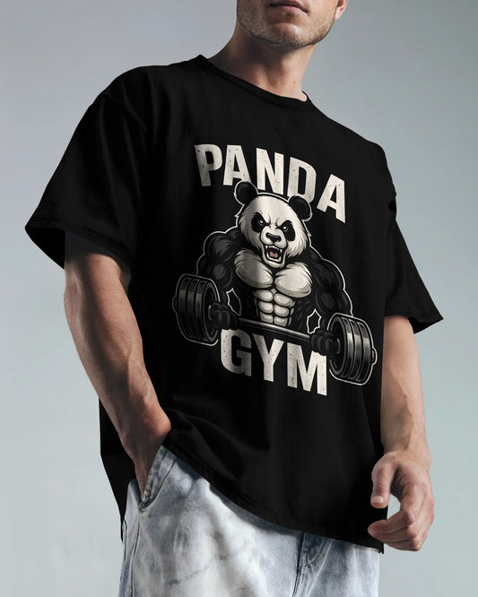 Oversized Black Color T-shirt GYM T-shirt (unisex)