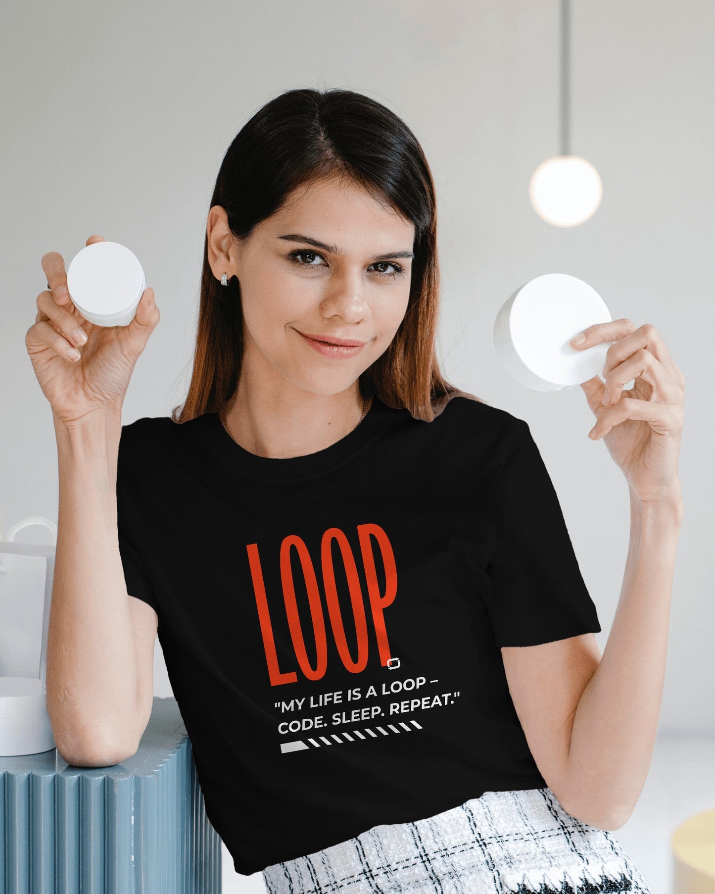 LOOP T-shirt Half Sleeves t shirt – ESROVERSE, free shipping included Design T-shirt (Unisex)