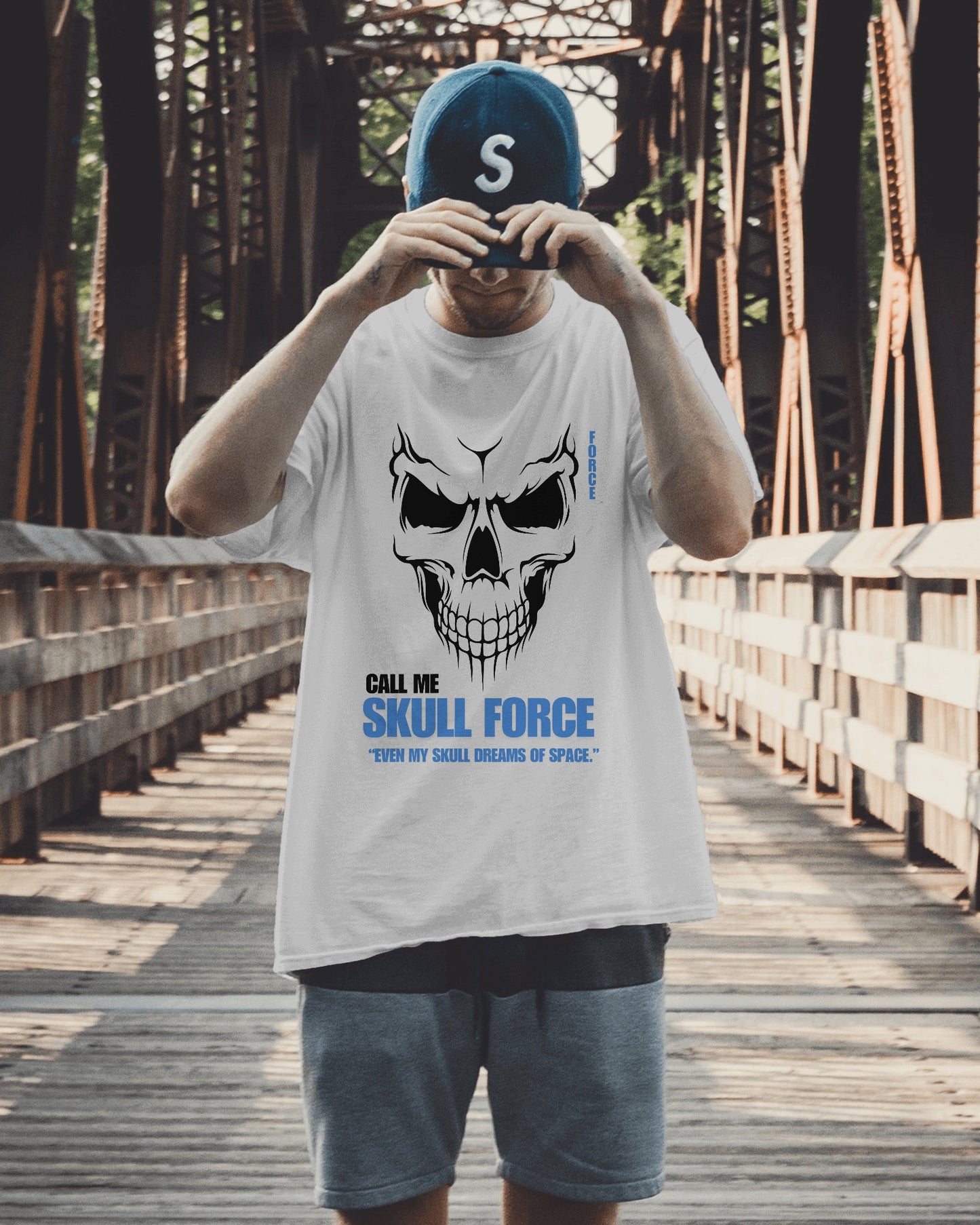 Skull Force Half sleeves T-shirt - ESROVERSE, free shipping included Design T-shirt (Unisex)