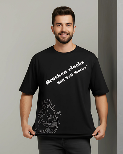 OVERSIZED Brocken clock T-Shirt (Unisex)