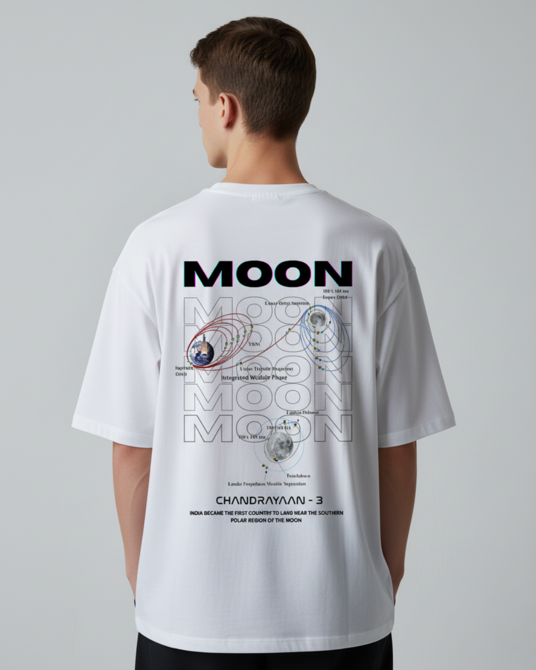 ISRO Chandrayaan-3 National Space Day Oversized T-Shirt