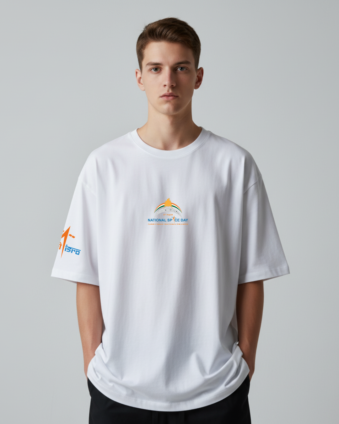 ISRO Chandrayaan-3 National Space Day Oversized T-Shirt