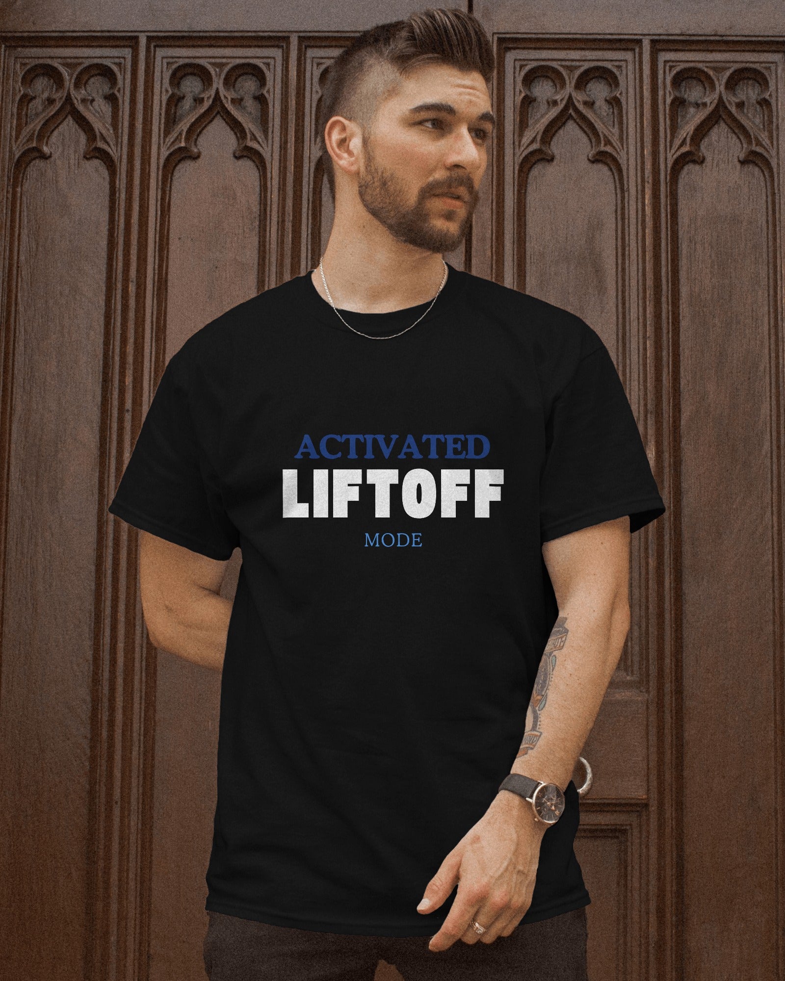 LIFT OFF Half Sleeves T-shirt - ESROVERSE, free shipping included Design T-shirt (Unisex)