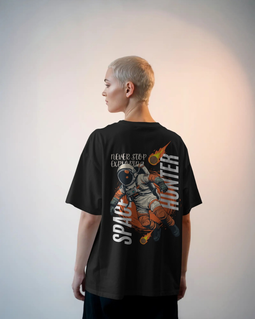 001A Space Hunter Oversized Premium T-Shirt (Unisex)