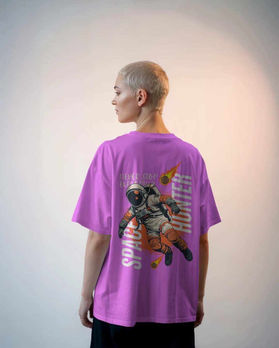 001A Space Hunter Oversized Premium T-Shirt (Unisex)