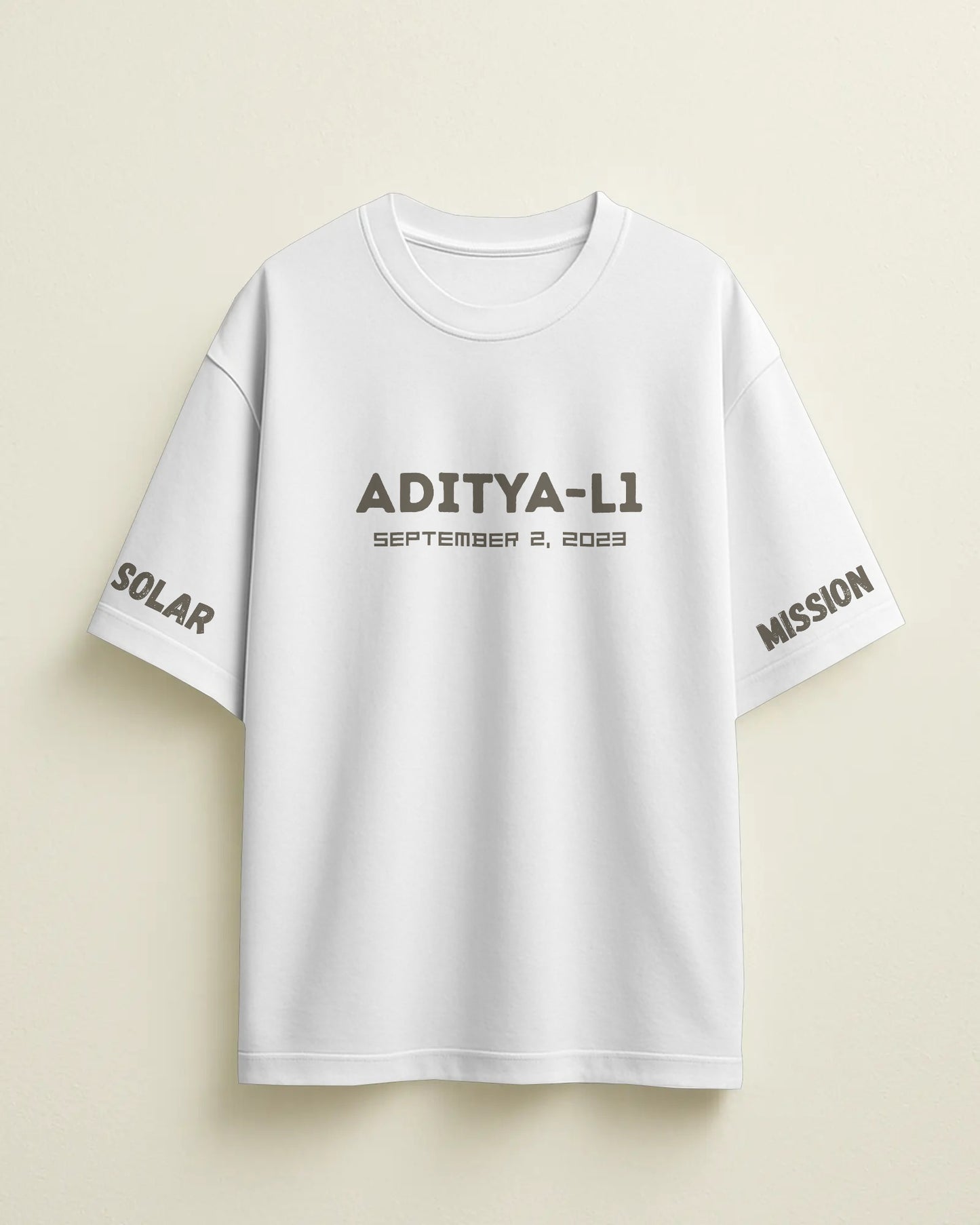 ISRO ADITYA L1 SOLAR MISSION 
100% COTTON | PREMIUM MATERIAL

FREE SHIPPING
Oversize T-shirt ,white t shirt , cotton t-shirt, 100% cotton , premium T Shirt, with FREE SHIPPING | ESROVERSE