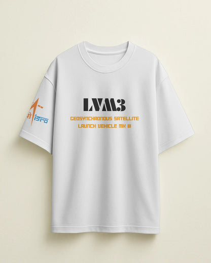 ISRO LVM3 | white T-Shirt (Unisex)