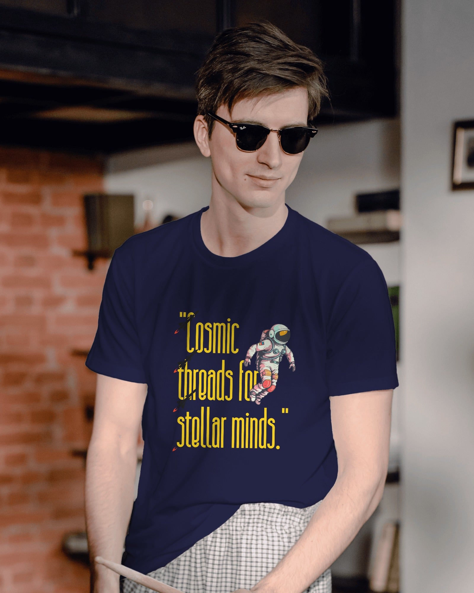 Cosmic T-shirt Half Sleeves T-shirt - ESROVERSE, free shipping included Design T-shirt (Unisex)  NASA | ISRO | AMAZON | SPACE