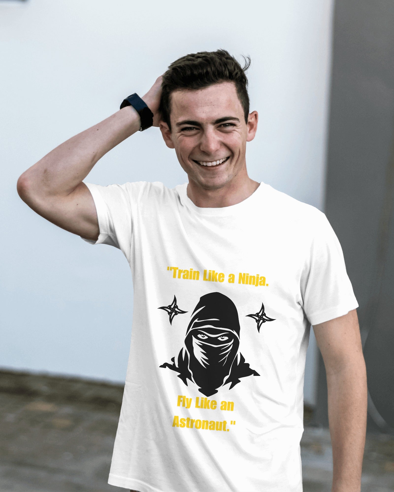 NINJA Astronaut theme half sleeves T-shirt  - ESROVERSE, free shipping included Design T-shirt (Unisex)