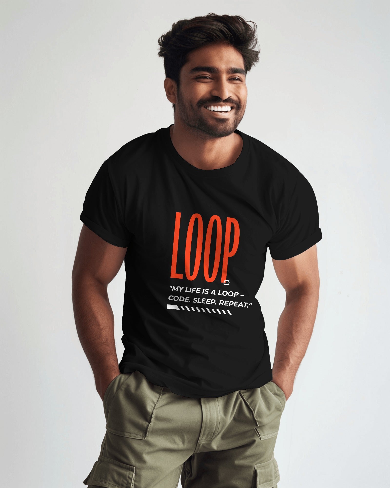 LOOP T-shirt Half Sleeves t shirt  – ESROVERSE, free shipping included Design T-shirt (Unisex)