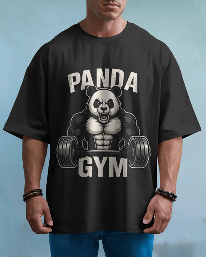 Oversized Black Color T-shirt GYM T-shirt (unisex)