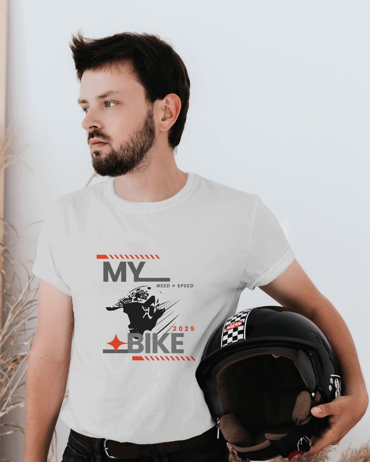 Half Sleeves My Bike Casual T-shirt  – ESROVERSE, free shipping included Design T-shirt (Unisex)