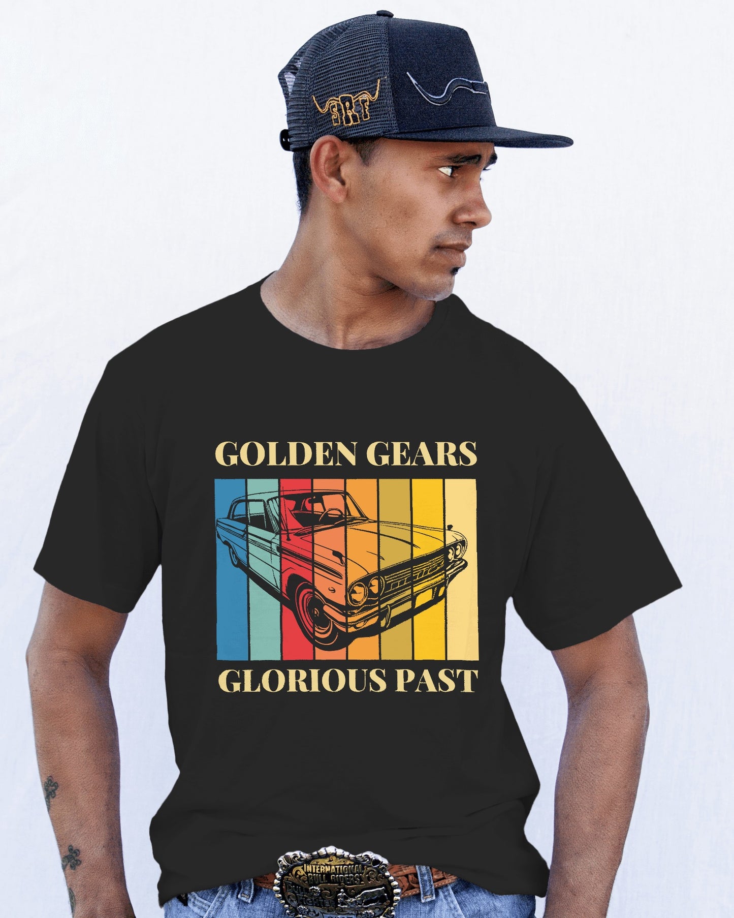  Golden Gears car Half Sleeves t shirt  – ESROVERSE, free shipping included Design T-shirt (Unisex)