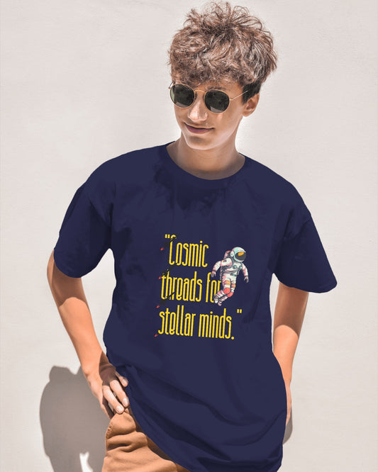 Cosmic Half Sleeves T-shirt - ESROVERSE, free shipping included Design T-shirt (Unisex)  NASA | ISRO | AMAZON | SPACE