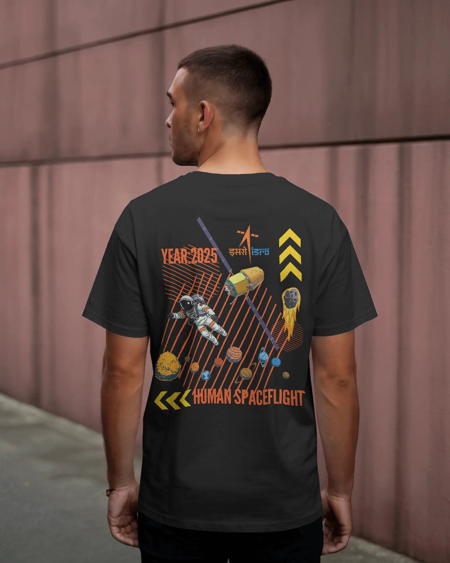 ISRO Gaganyaan white 03 T-Shirt (unisex)