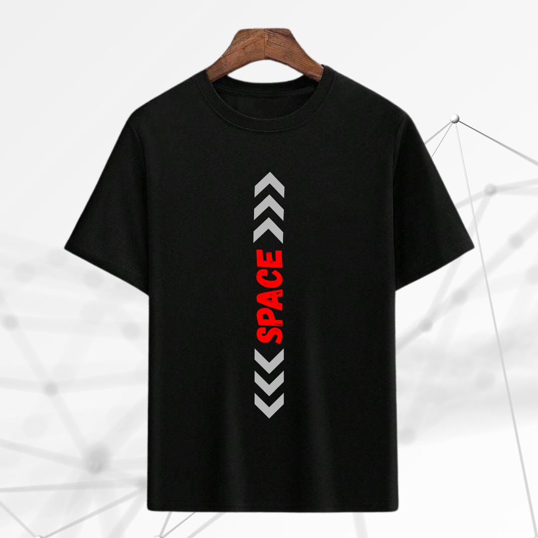 Black oversized astronaut t-shirt by ESROVERSE – includes free shipping