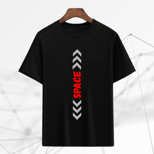 Black oversized astronaut t-shirt by ESROVERSE – includes free shipping