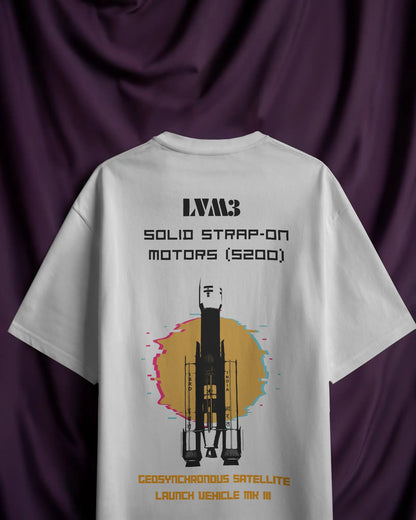ISRO LVM3 | white T-Shirt (Unisex)