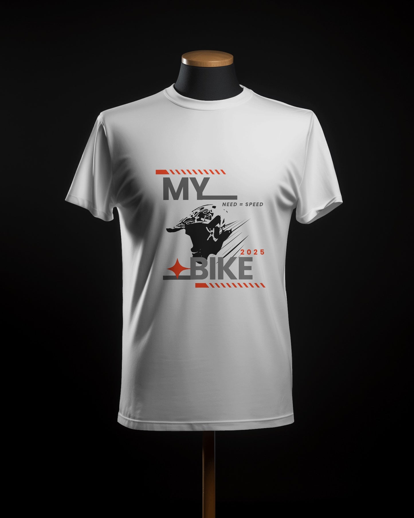 Half Sleeves My Bike Casual T-shirt  – ESROVERSE, free shipping included Design T-shirt (Unisex)