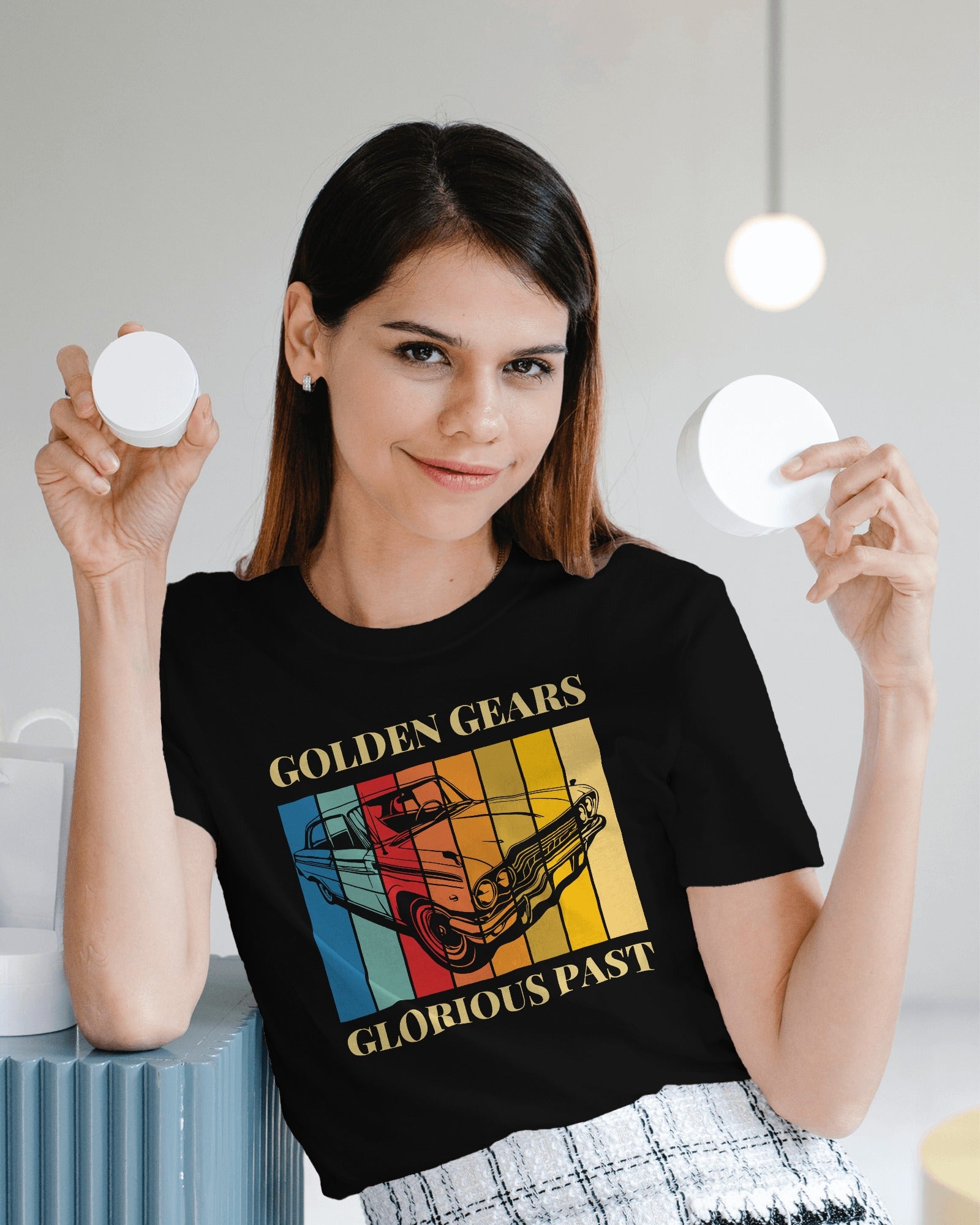  Golden Gears car Half Sleeves t shirt  – ESROVERSE, free shipping included Design T-shirt (Unisex)