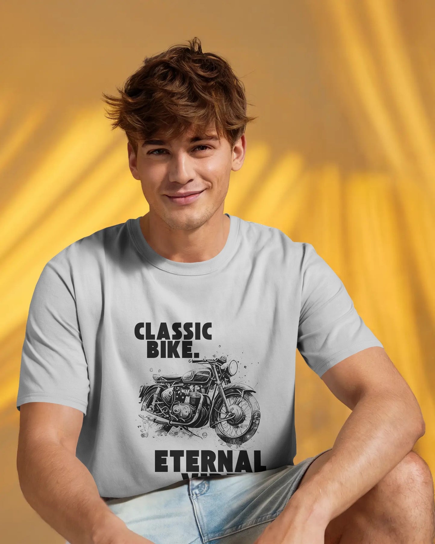BIKE LOVER SPECIAL WHITE OVERSIZED T-SHIRT (Unisex)ESROVERSE – includes free shipping